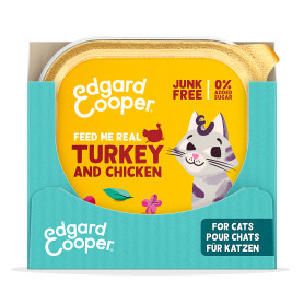 Edgard & Cooper, pack 16 tarrinas sin cereales con pavo y pollo de...