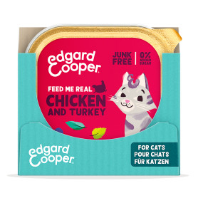 Edgard & Cooper, pack 16 tarrinas sin cereales con pollo y pavo de...