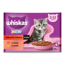 Whiskas para Gatos Junior Selección de Carnes 