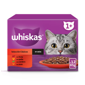 Whiskas Comida Húmeda para Gatos Adultos Selección Clásicos en...