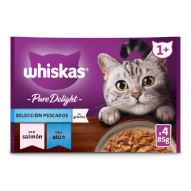 Whiskas Pure Delight Comida Húmeda para Gatos Adultos Selección...