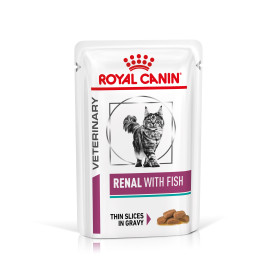 Royal Canin Renal con Pescado Alimento Húmedo para Gatos en Salsa