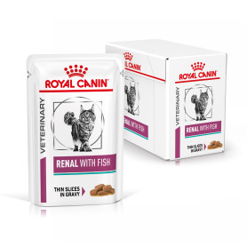 Royal Canin Renal con Pescado Alimento Húmedo para Gatos en Salsa