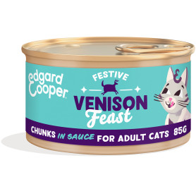 Trocitos de venado en salsa para gatos 