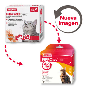 Pipetas Beaphar Fiprotec para Gatos - 4 Pipetas