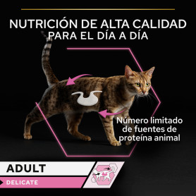 Purina Pro Plan Gato Adulto Delicate Mousse rico en pavo