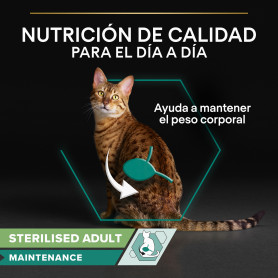 Purina Pro Plan Gato Adulto Sterilised Maintenance con pollo y buey...