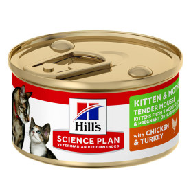 Hill´s Sience Plan Kitten & Mother Mousse de pollo y pavo 