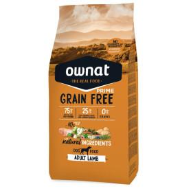 Ownat  grain free prime adult lamb dog