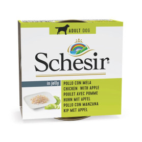 Schesir adult pollo con manzana lata para perros