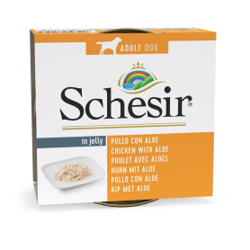 Schesir adult pollo con aloe lata para perros