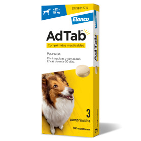 AdTab 3 Comprimidos masticables antiparasitarios para perros
