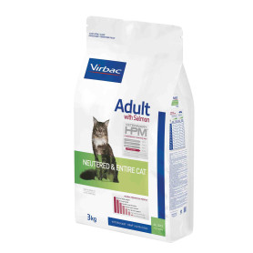 Virbac Veterinary HPM Adult con Salmon Neutered & Entire para gatos