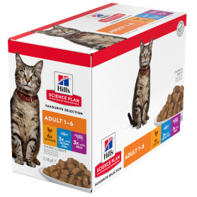 Hill's Science Plan alimento para gatos adultos multipack pollo,...