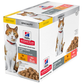 Hill's Science Plan Sterilised Cat alimento húmedo para gatos...