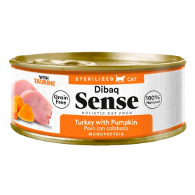 Dibaq Sense Cat Esterilizado Pavo con Calabaza (Lata)