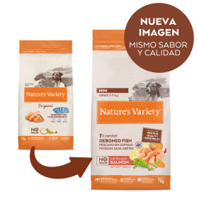 Natures Variety No Grain Mini Adult Salmón