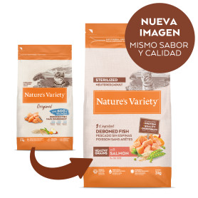Natures Variety Original Sterilized Healthy Grains Salmón Cat