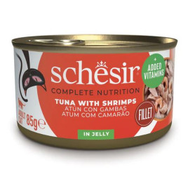 Schesir Atún con Gambas en Gelatina para Gatos