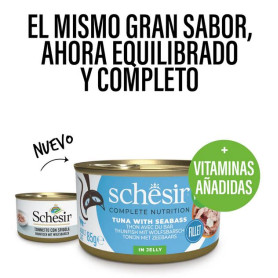 Schesir Atún con Lubina en Gelatina para Gatos