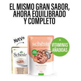 Schesir Atún y Salmón en Gelatina para Gatos