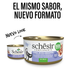 Schesir Atún con Mero en Gelatina para Gatos