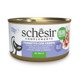 Schesir Atún con Mero en Gelatina para Gatos