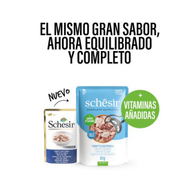 Schesir Atún y Lubina en Gelatina para Gatos