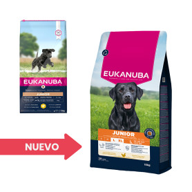 Eukanuba Junior, rico en pollo fresco. Exclusivo Alimento seco para...