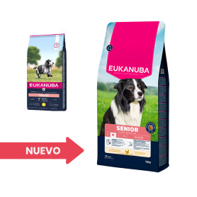EUKANUBA Alimento seco para perros Senior de raza mediana, rico en...