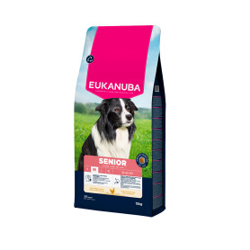 EUKANUBA Alimento seco para perros Senior de raza mediana, rico en...