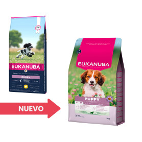 EUKANUBA Alimento seco para cachorros de raza mediana, rico en...