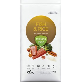 Natura Diet Fish & Rice, pienso para perros naturales