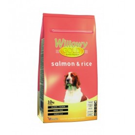 Willowy Gold Salmon y Arroz, pienso para perros con trastornos gastrointestinales
