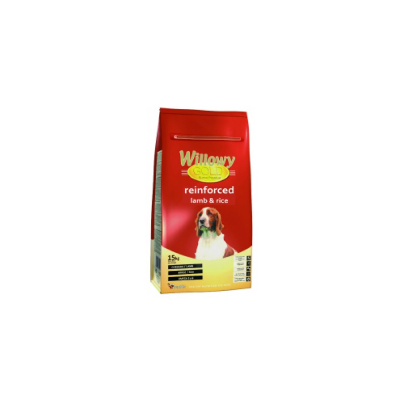 Willowy Gold Reinforce Lamb & Rice, pienso para perros adultos con problemas gastointestinales