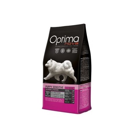 Optima Nova Puppy Sensitive Salmon & Potato, pienso para perros naturales