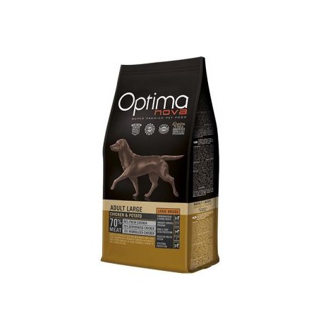 Optima Nova Adult Large Chicken & Potato, pienso para perros naturales