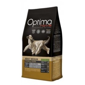 Optima Nova Adult Medium Chicken & Potato, pienso para perros naturales