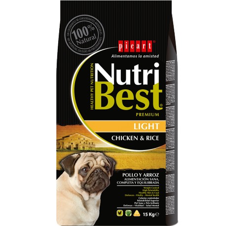 Pienso para perros Picart NutriBest Light Chicken & Rice
