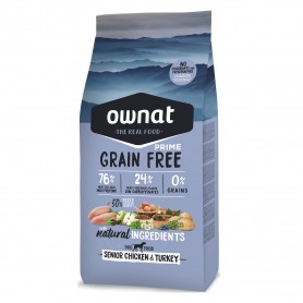 Ownat Grain Free Senior Pollo y Pavo, pienso para perros naturales