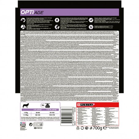 Información nutricional de pienso Purina Pro Plan Small & Mini Adult 9+