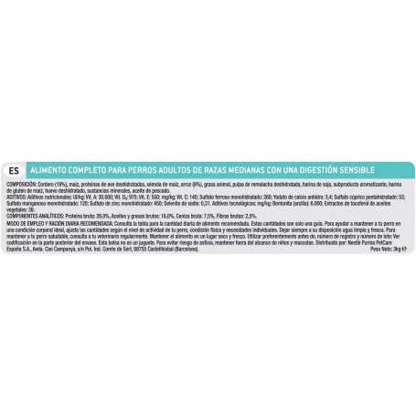 Purina Pro Plan Medium Adult Sensitive Digestion