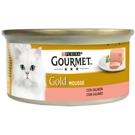 Purina Gourmet Gold Mousse Salmón es comida húmeda para gatos