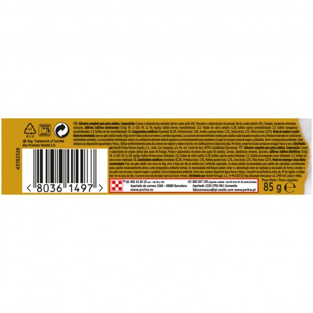 Información Purina Gourmet Gold Bocaditos en Salsa con Salmón/Pollo