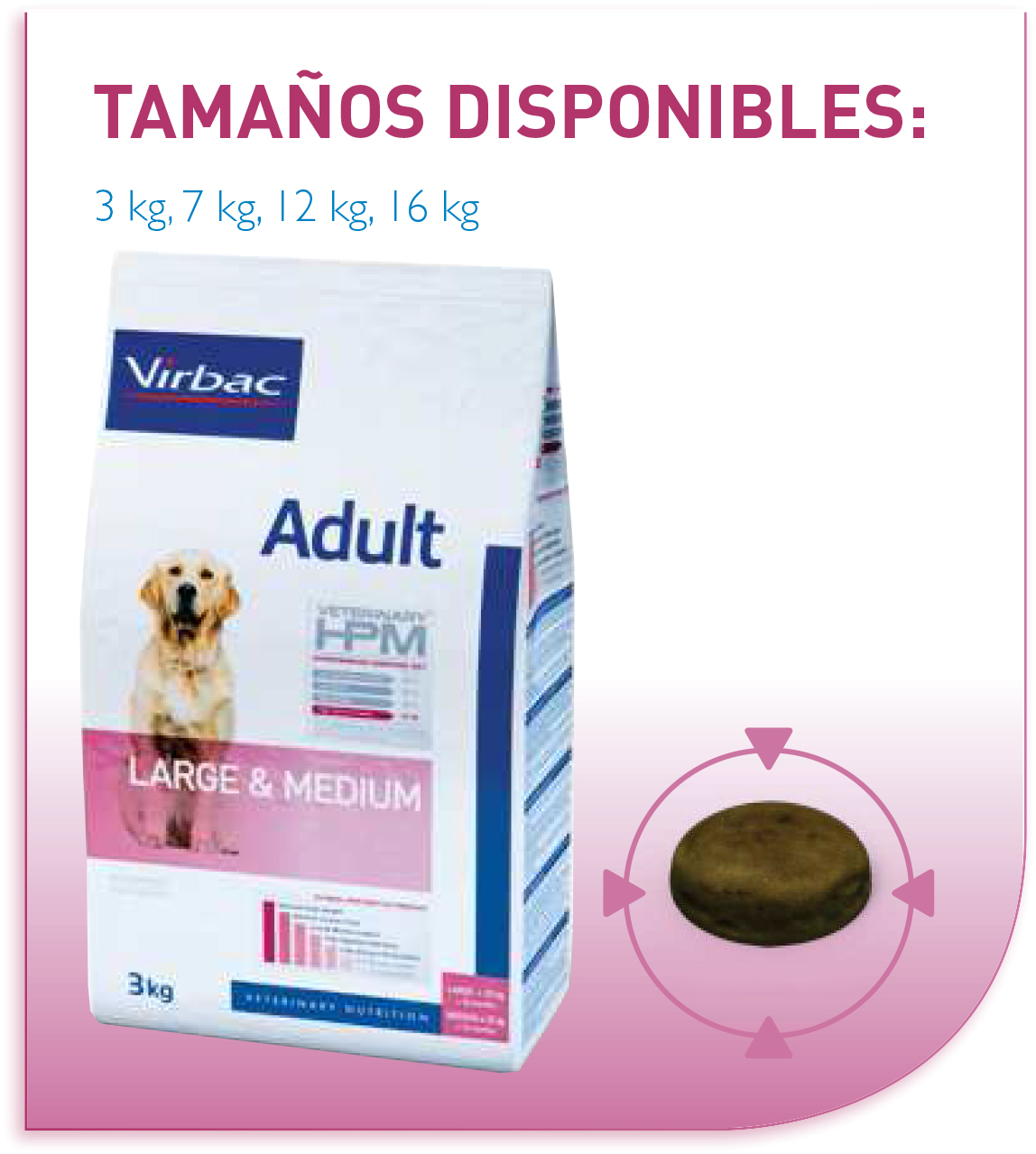 Virbac_Adult_Large_Medium - Saco y grano
